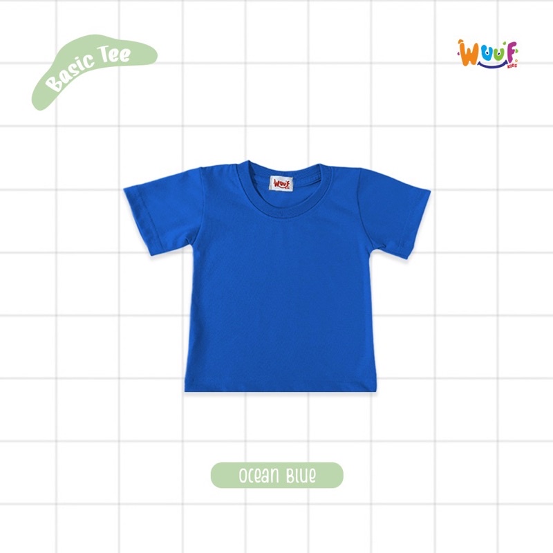 BASIC TEES WUUF KIDS/KAOS OBLONG POLOS COTTON BABY