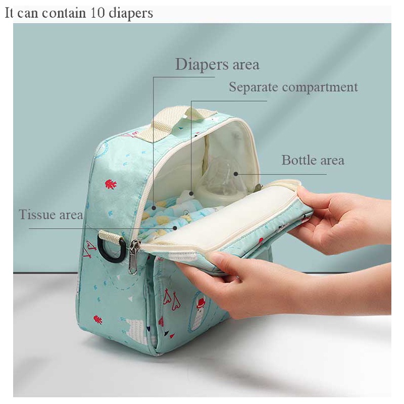 Tas Bayi Multifungsi Baby Diapers Bag Organizer Tali Selempang Premium