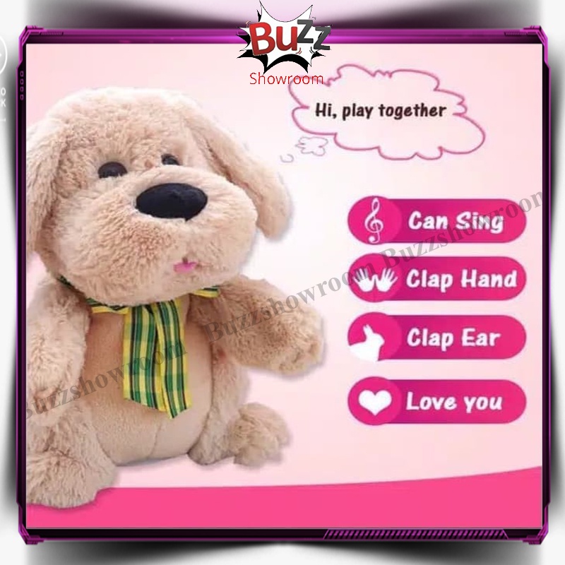 Boneka anjing peek a boo, dog peekaboo, cilukba
