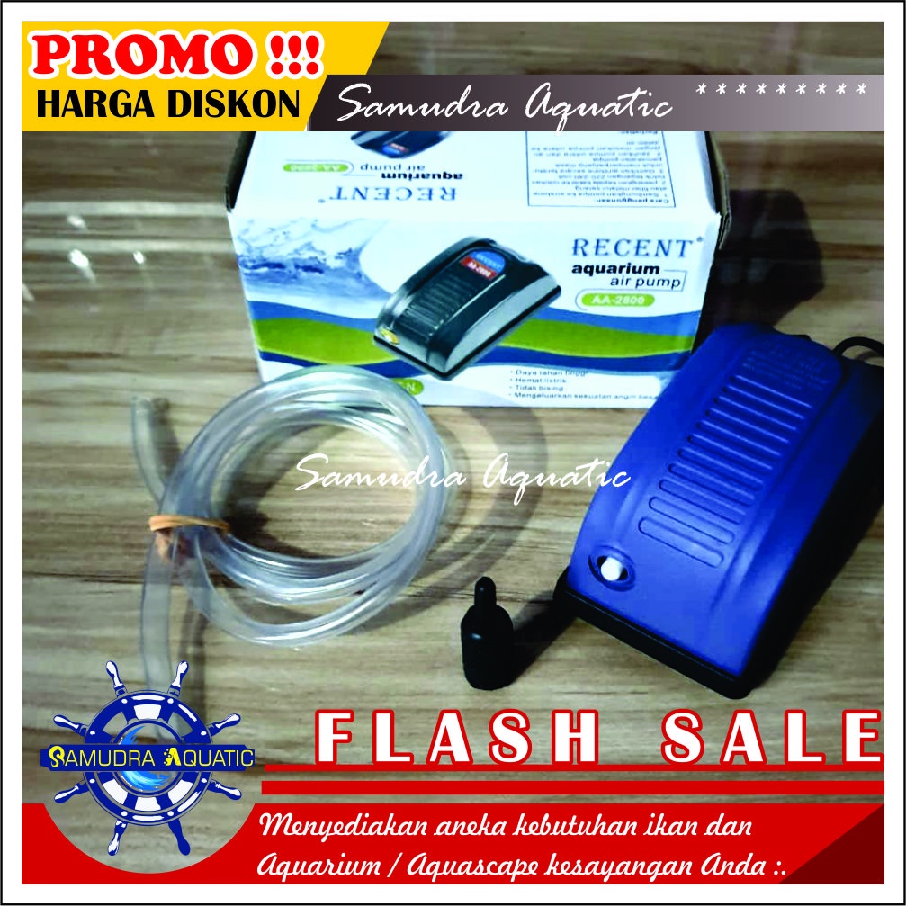 PAKET AERATOR LENGKAP 1 Lubang, Air Pump Mesin Airator Aquarium Aquascape, FREE BUBLEWRAP