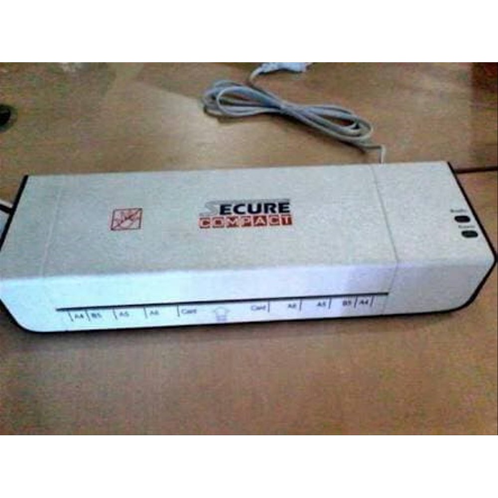 

Dijual Mesin Laminating SECURE COMPACT A4 ALAT LAMINATING bagus Berkualitas