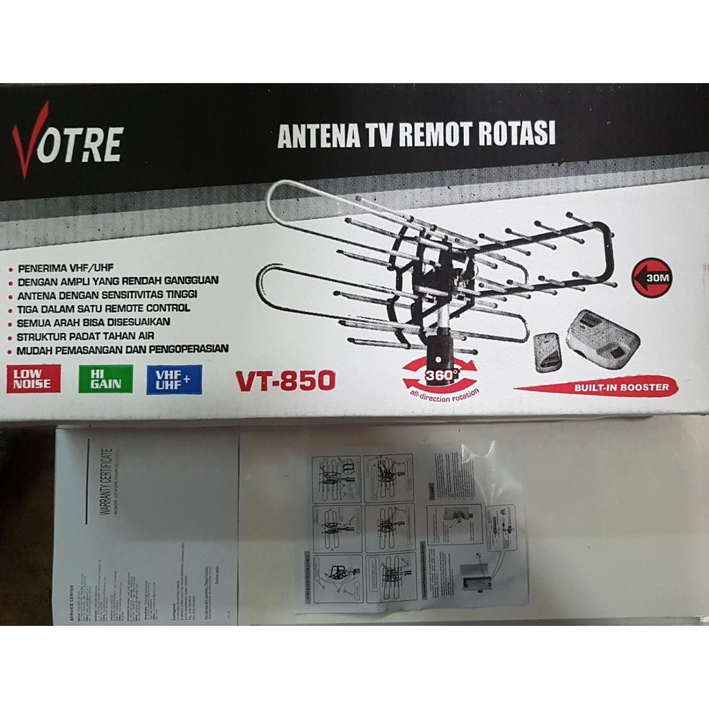 Antena Remote Digital TV LCD LED Outdoor Indoor VOTRE remot rotasi