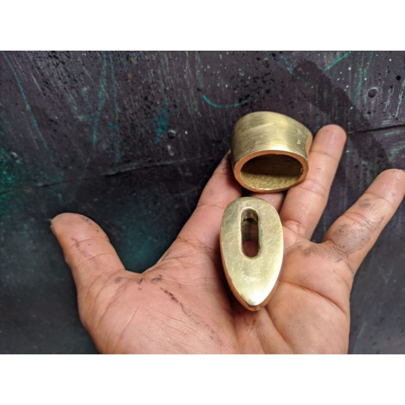 dural kuningan aksesoris handle golok