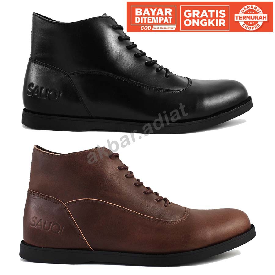 SEPATU BOOTS KULIT SAPI ASLI SPECTRE SEPATU MURAH SAUQI FOOTWEAR ORIGINAL FORMAL KERJA KANTOR