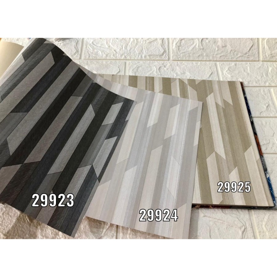 Wallpaper Dinding Motif Kotak 3D Geometry Modern Abstrak