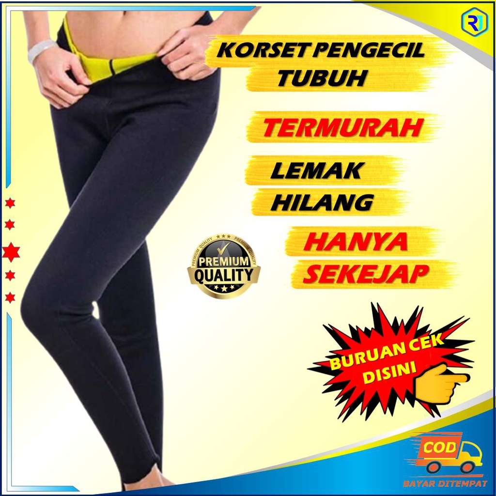 KORSET PELANGSING BADAN LONG PANT HOT SHAPER CELANA LEGGING PANJANG KORSET PEMBAKAR LEMAK ORIGINAL