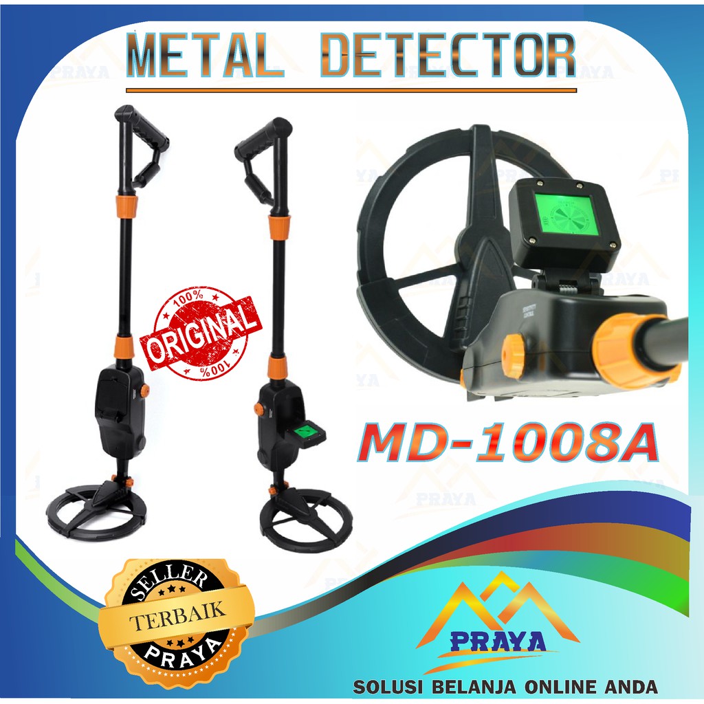 MD1008A LCD Metal Detector SCAN Alat Pendeteksi Logam Emas KoIN MD-1008A PERAK BESI DETEKTOR DETEKSI