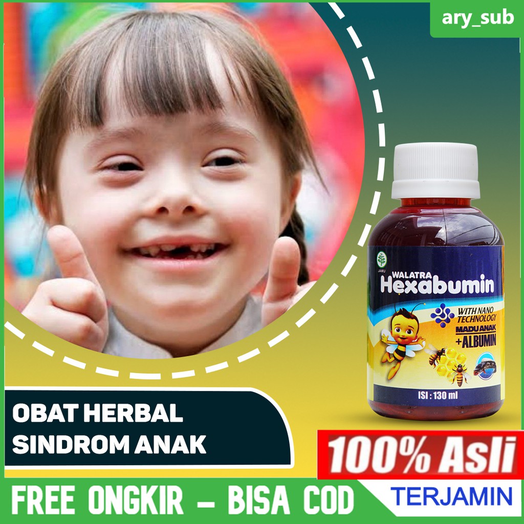 Obat Sindrom Anak, Sindrom Down, Obat Untuk Anak Autisme Walatra Hexabumin Madu & Albumin Asli