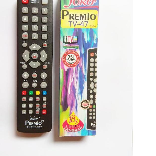 ❄ REMOT/REMOTE TV LCD/LED MULTI/UNIVERSAL JOKER PREMIO 18X TV MITO DLL ➤
