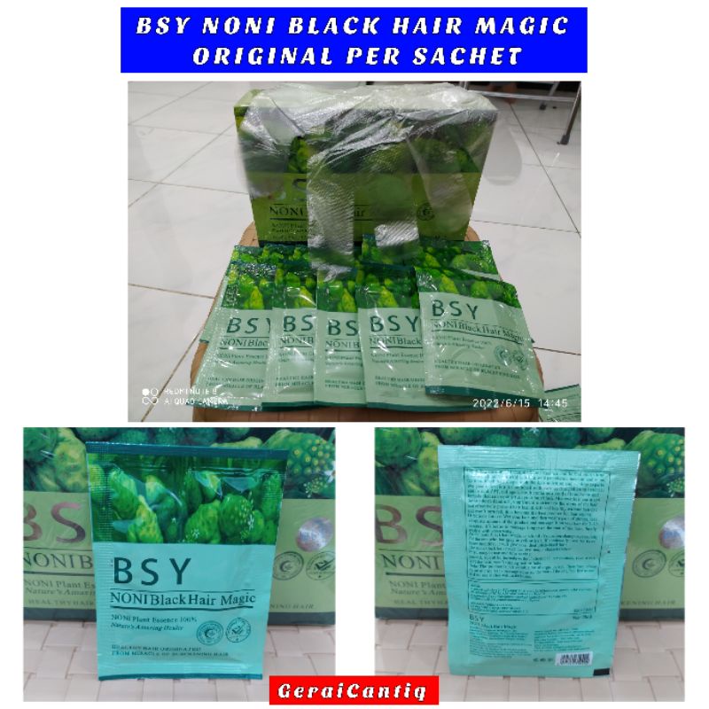 BSY NONI BLACK HAIR MAGIC BPOM ORIGINAL - PER SACHET