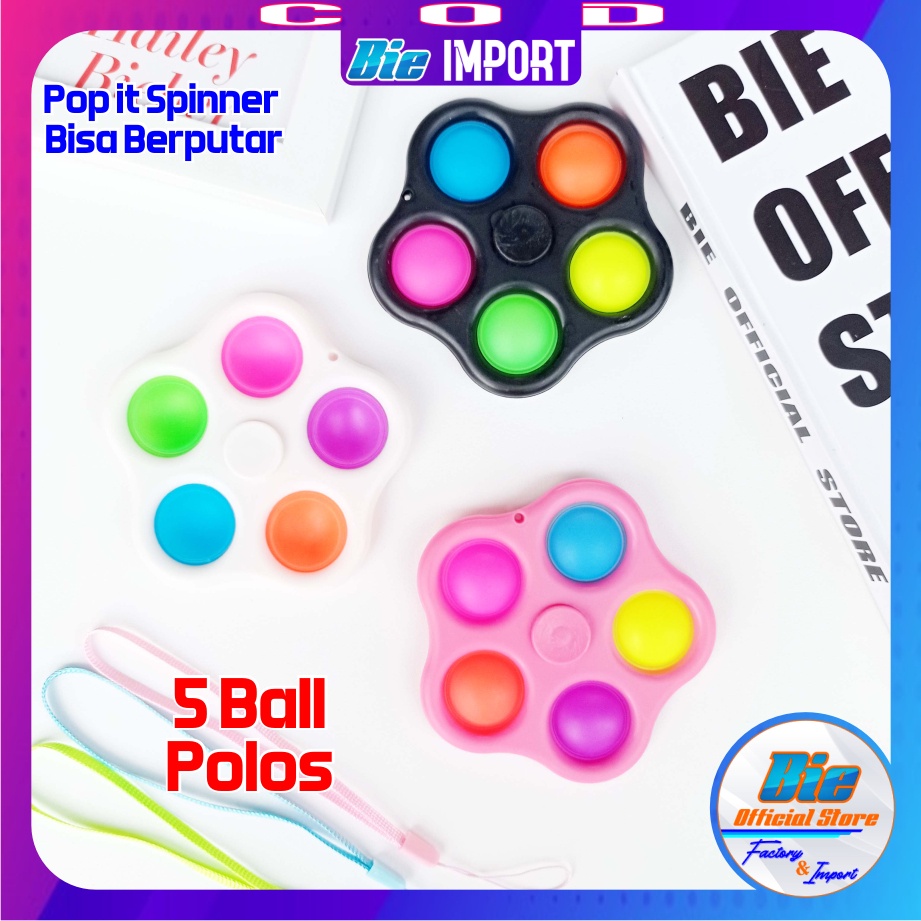 Pop it Spinner Bisa Putar Motif Impor Best Seller