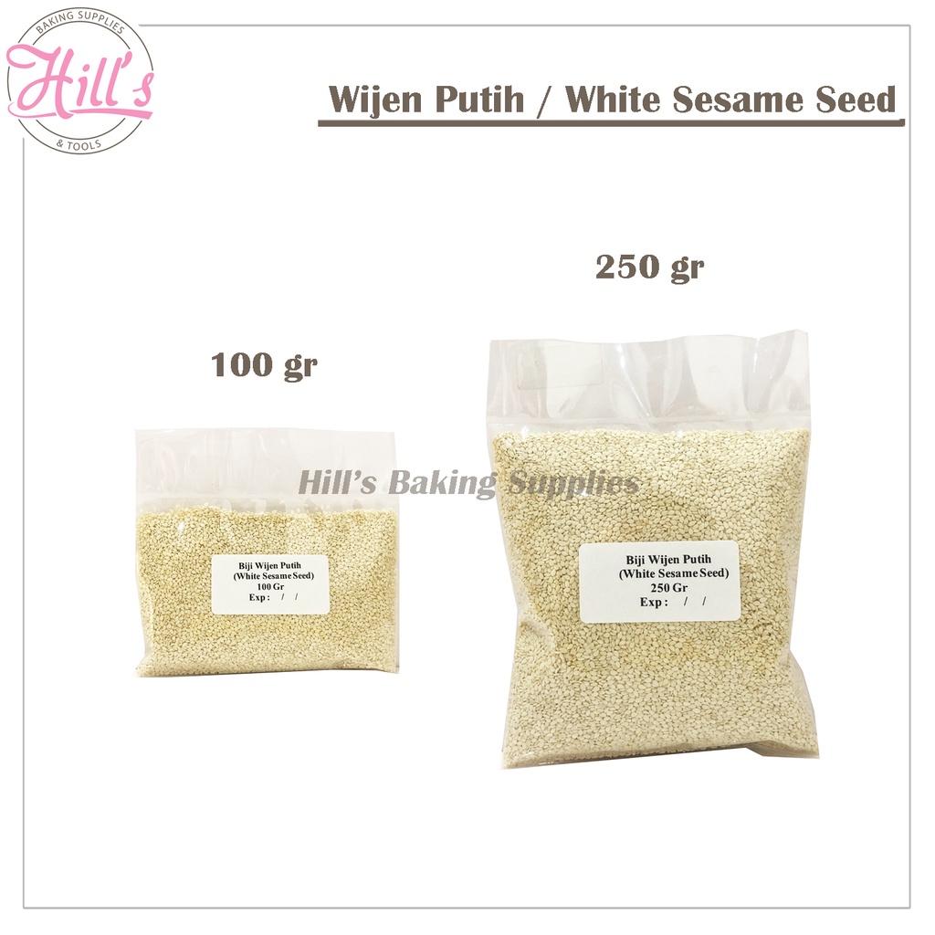 

BIJI WIJEN PUTIH PREMIUM 100gr 250gr / WHITE SESAME SEED IMPORT 100 gr 250 gr