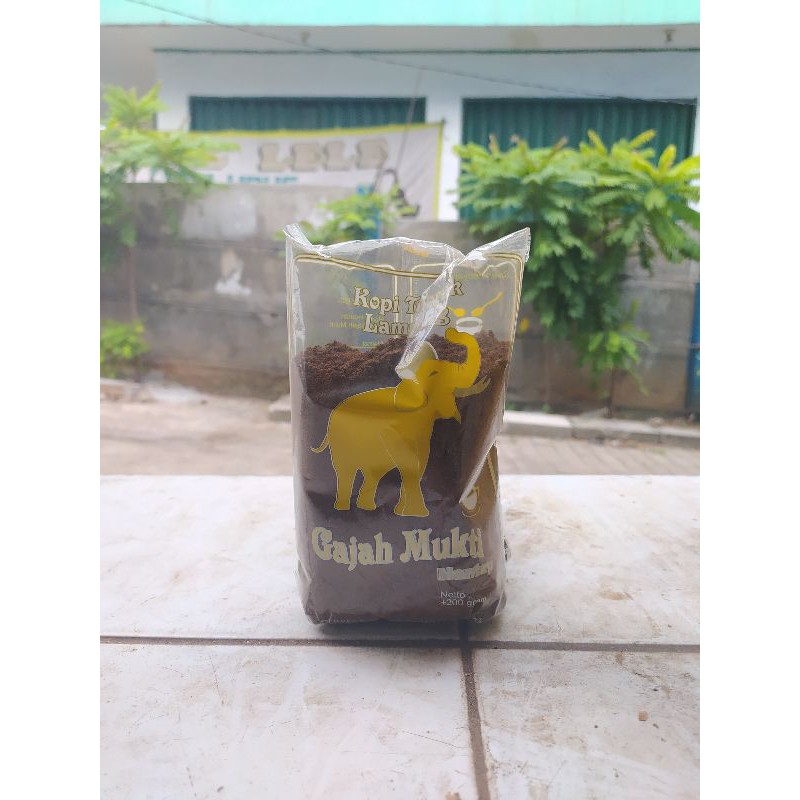 

Kopi Bubuk Lampung cap gajah mukti 200 gram/kopi hitam