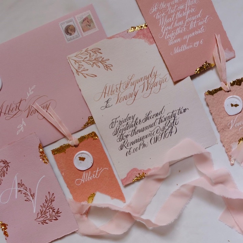 

Simple Bespoke Invitation | KEEPSAKE INVITATION |Undangan Nikah | Calligraphy Invitation