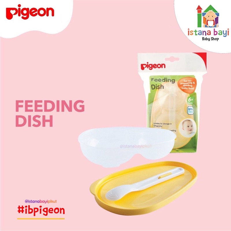 PIGEON Feeding Dish / Mangkok Bayi Wadah Makanan
