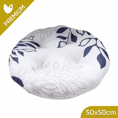 Bantal Duduk Bulat White Kenzo Premium 50x50cm