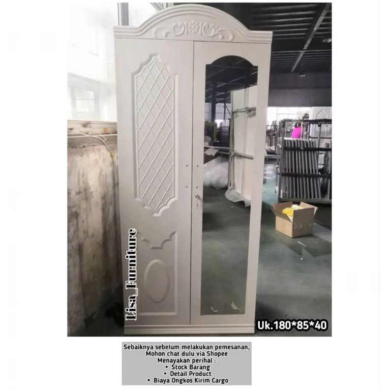 Lemari Besi Pakaian kaca|Lemari Besi Pakaian Sliding|Lemari besi pakaian 3 pintu|Lemari besi pakaian