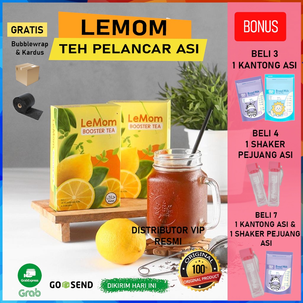 LEMOM BOOSTER TEA / PELANCAR ASI BOOSTER DARI FENUGREEK DAN HERBAL ALAMI