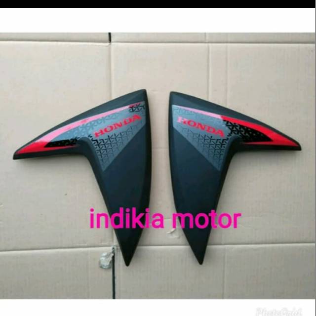 Cover Body Depan Samping Tameng Sayap Samping Vario 110 Fi Led Hitam Abu Dop 2015 2016 2017 2018 Shopee Indonesia