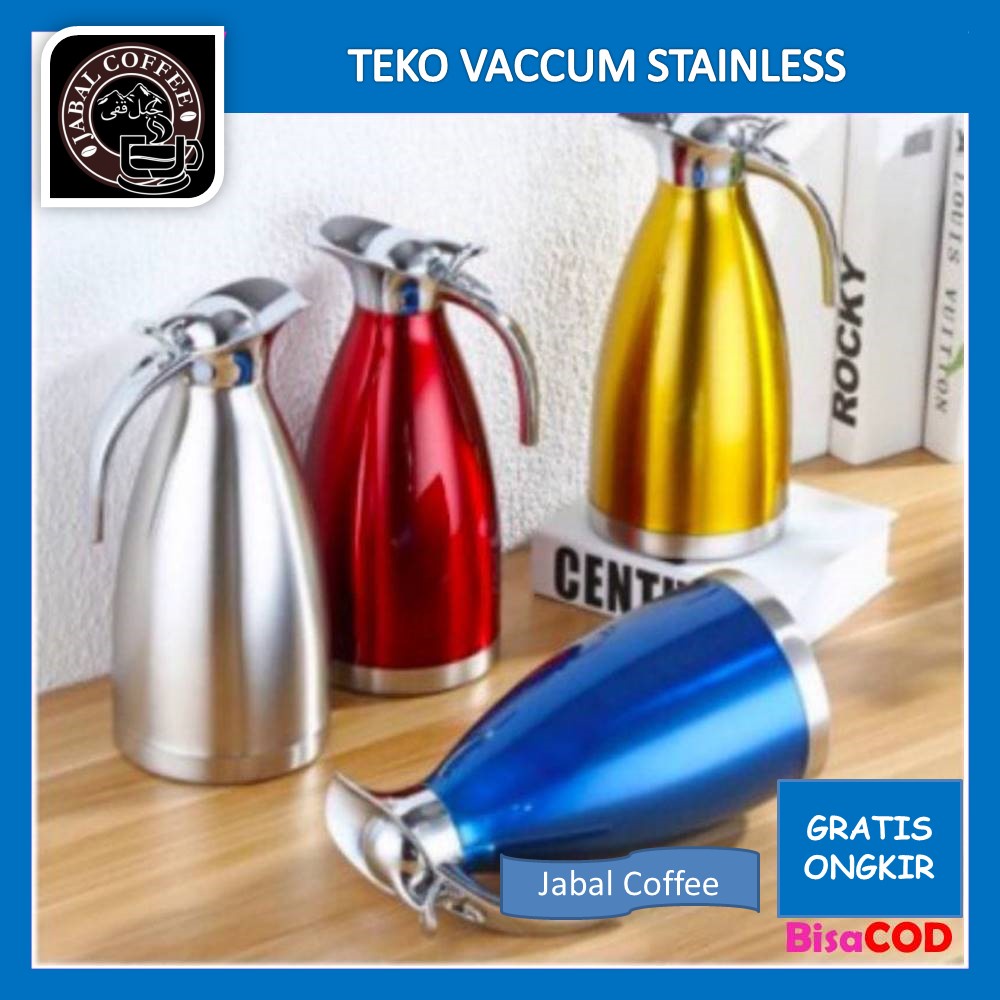 Teko Vaccum Stainless Termos Aladin / Teko Stainless Steel Ukuran 2 Liter / Teko Aladin Tahan Panas