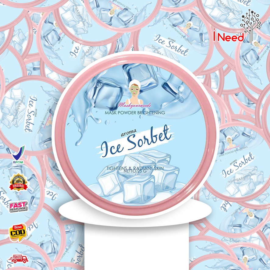 (INEED) MASKER Maskyourneeds ICE SORBET BPOM 25G
