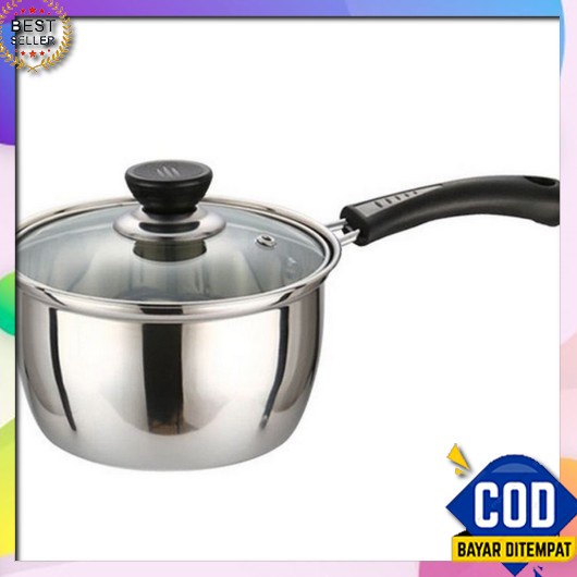 Hongzhuo Panci Set 6In1 Stainless Steel / Rebus / Goreng Dengan Tutup  Panci Serbaguna Tutup Kaca