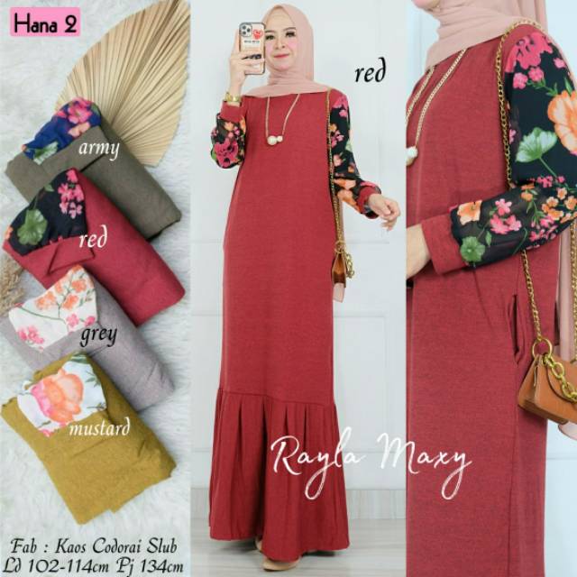 GAMIS KAOS // RAYLA MAXY BY HANA // GAMIS BAHAN KAOS CODORAY SLUP