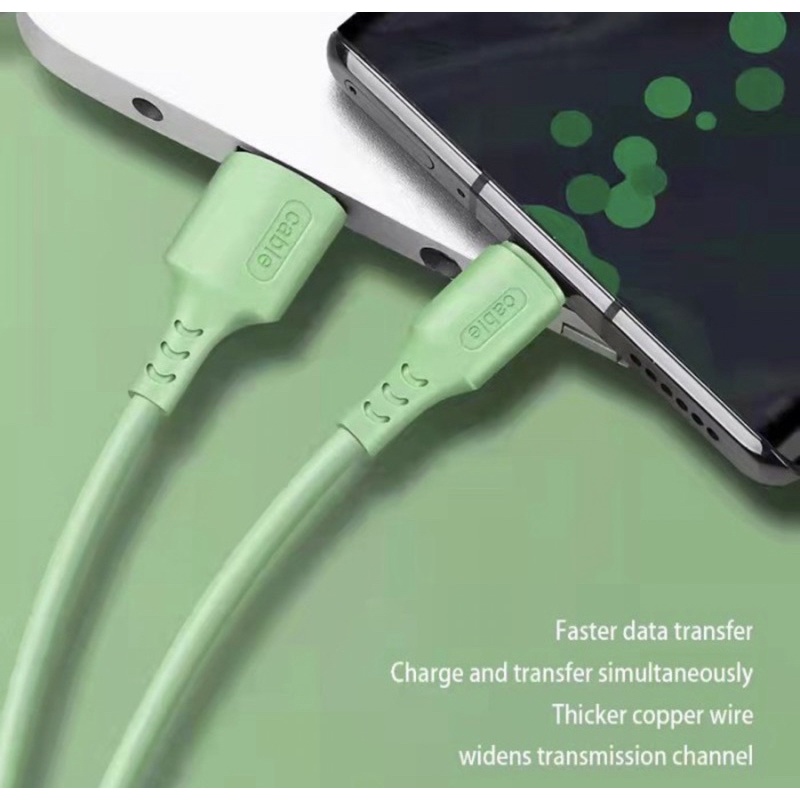 Kabel Data Macaron Micro V8 USB Fast Charging Plus Packiing - Kabel Data USB V8 Macaron -