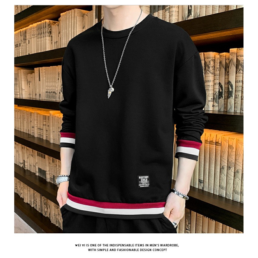 Baju SweatShirt Rock Baju Atasan Distro Pria Lengan Panjang