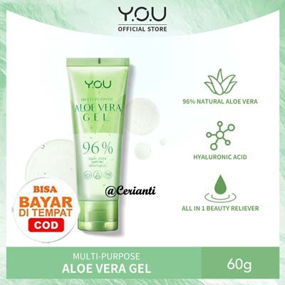 YOU Daily Skin Goods Multi Purpose Aloe Vera 96% 60g_Lynn Design