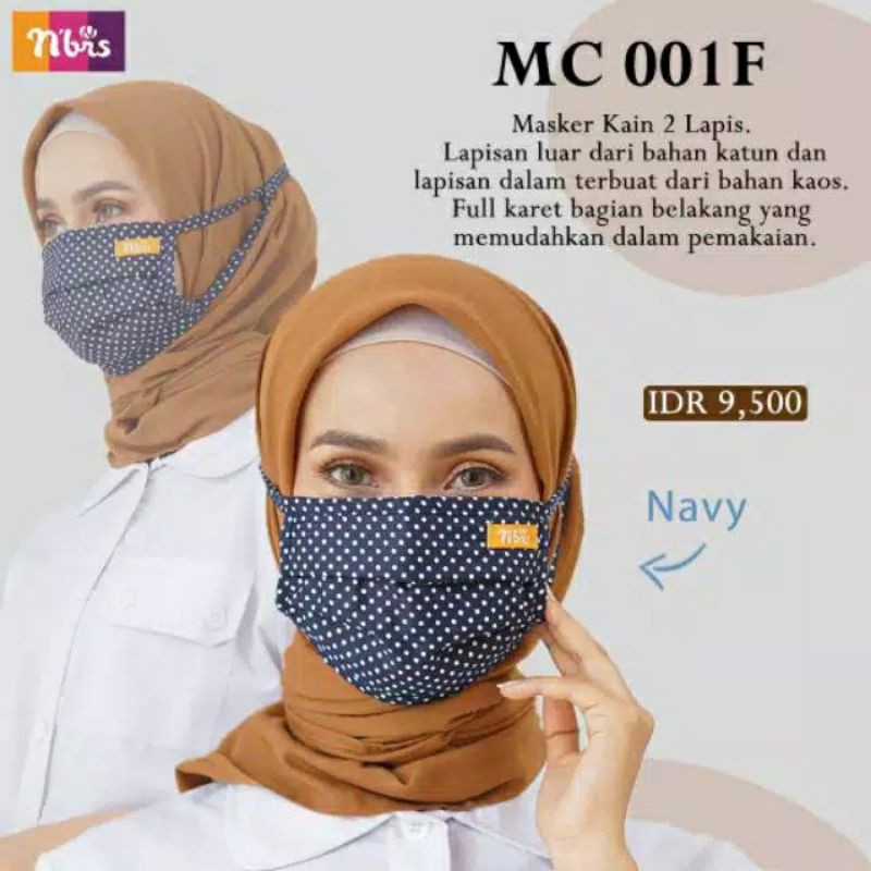 MASKER HIJAB KARET MC 001 II NIBRAS