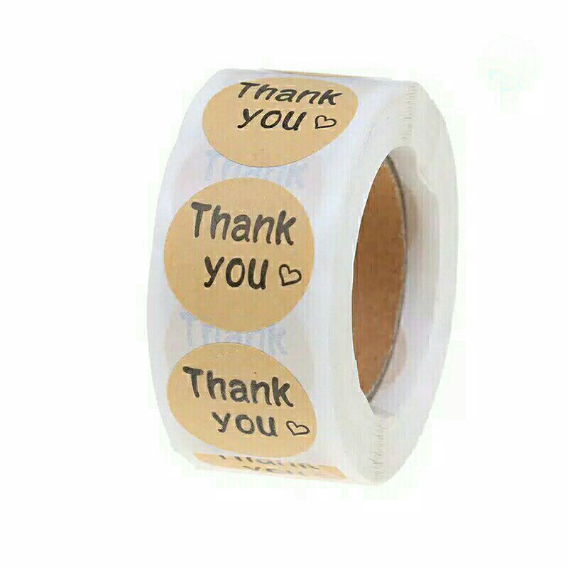 Jual Stiker Ucapan Terima Kasih Sticker Thank You Love untuk Jualan ...