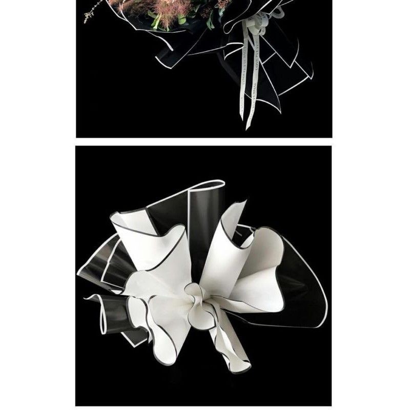 

Flower Wrapping/hitam les putih/putih les hitam