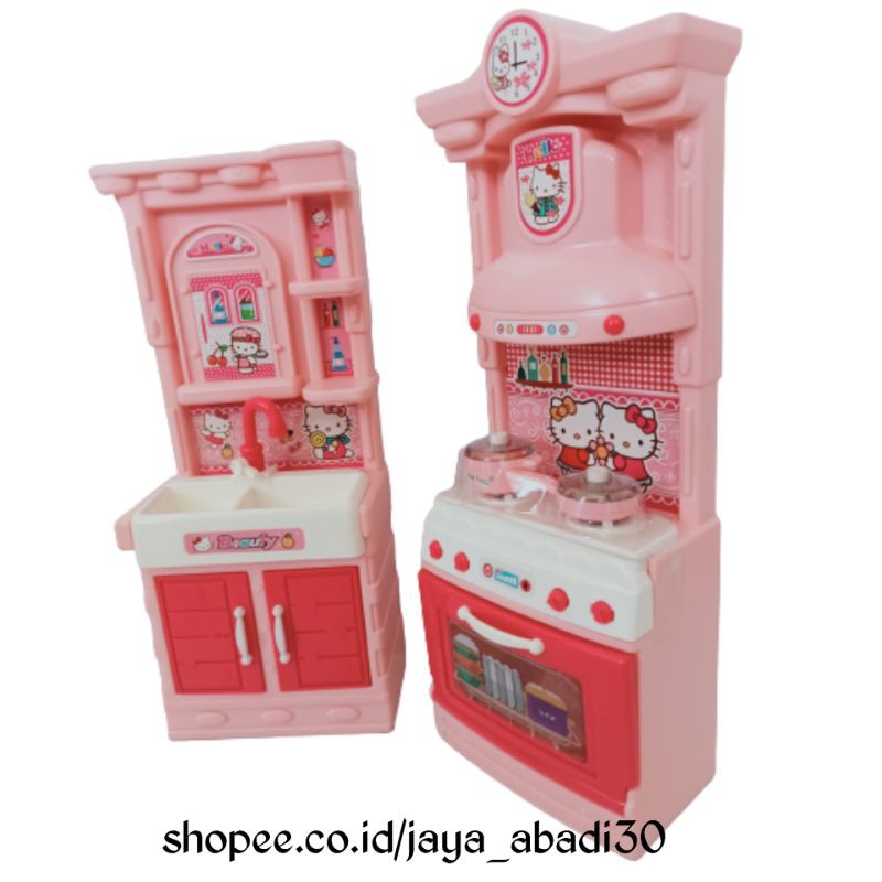 MAINAN ANAK MEJA KOMPOR MASAK DAN MEJA WASTAFEL HELLO KITTY 520-12