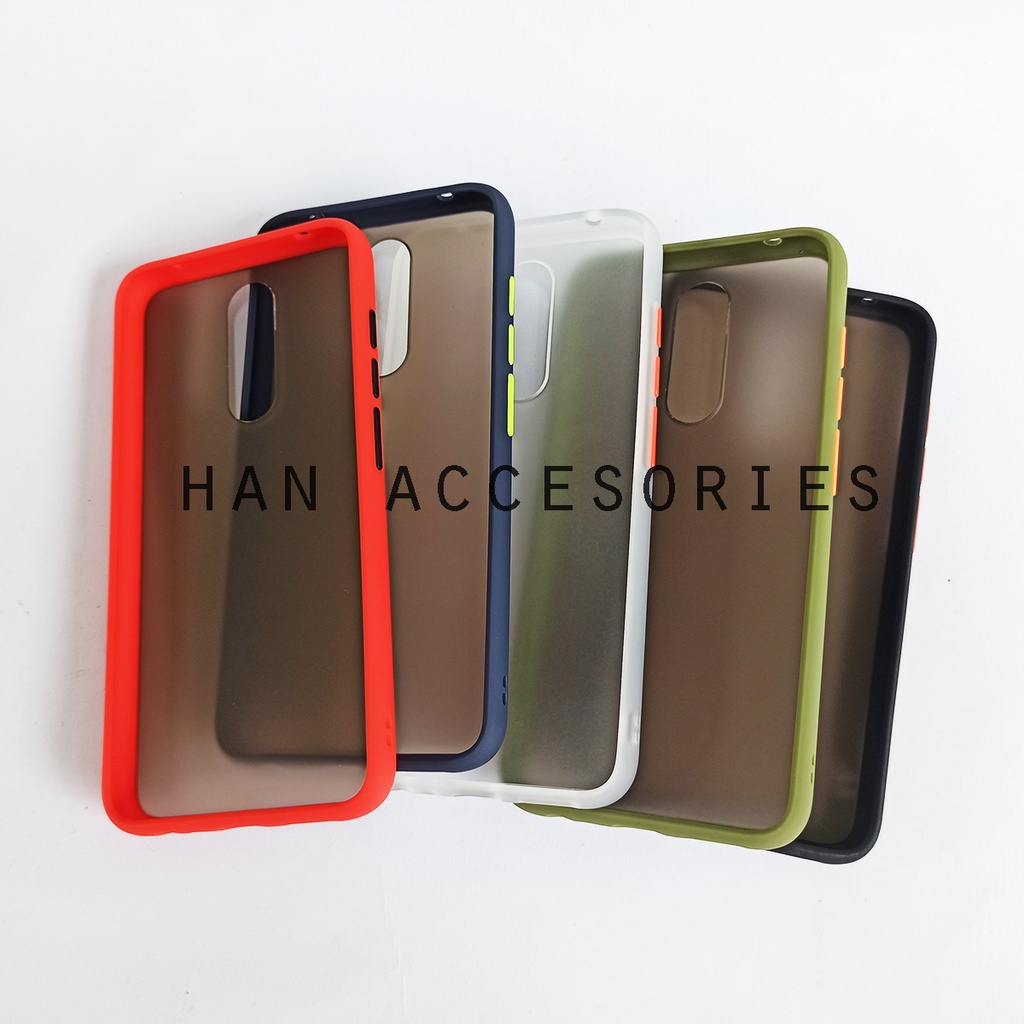 (PAKET HEMAT) Case Fuze Dove + Temperred Glass Xiaomi Redmi 7A/8/8A/8A PRO/9/9A Hardcase / Matte Colour / Case Candy