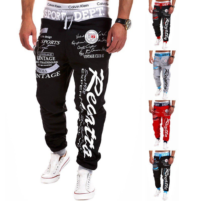  Celana  Panjang  Jogger  Harem Sport  Variasi 5 Warna Print 