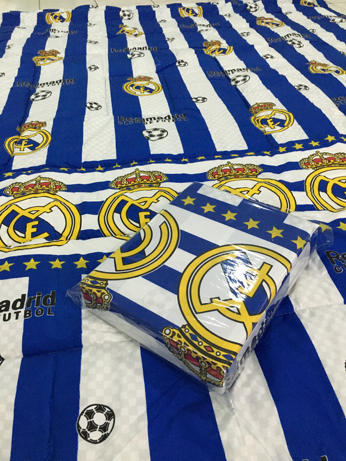 Sprei Bola Bola Real Madrid No.1 King Size 180x200