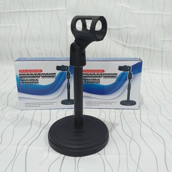 Stand Mic Meja/Microphone Stand Mic Podium  Praktis Mantap Dudukan Besi