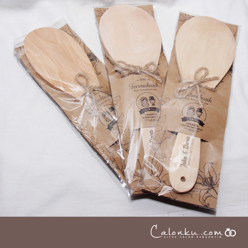 Souvenir Pernikahan Centong Kayu