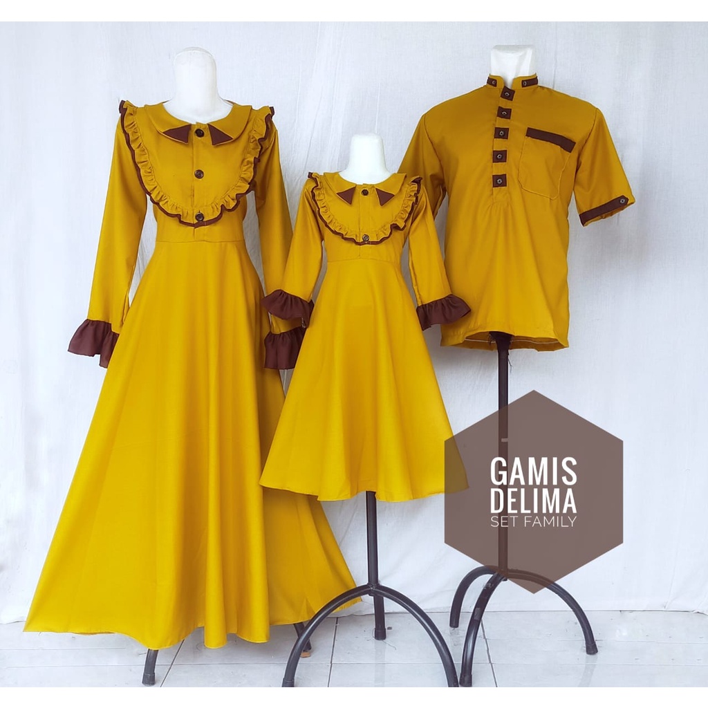 Gamis Delima Gold | Gamis Anak Perempuan | Gamis Dewasa | Gamis Couple | Gamis Katun Toyobo | Baju Unik | Baju Anak Unik | Baju Gamis Terjangkau | Baju Gamis Murah |gamis couple murah meriah