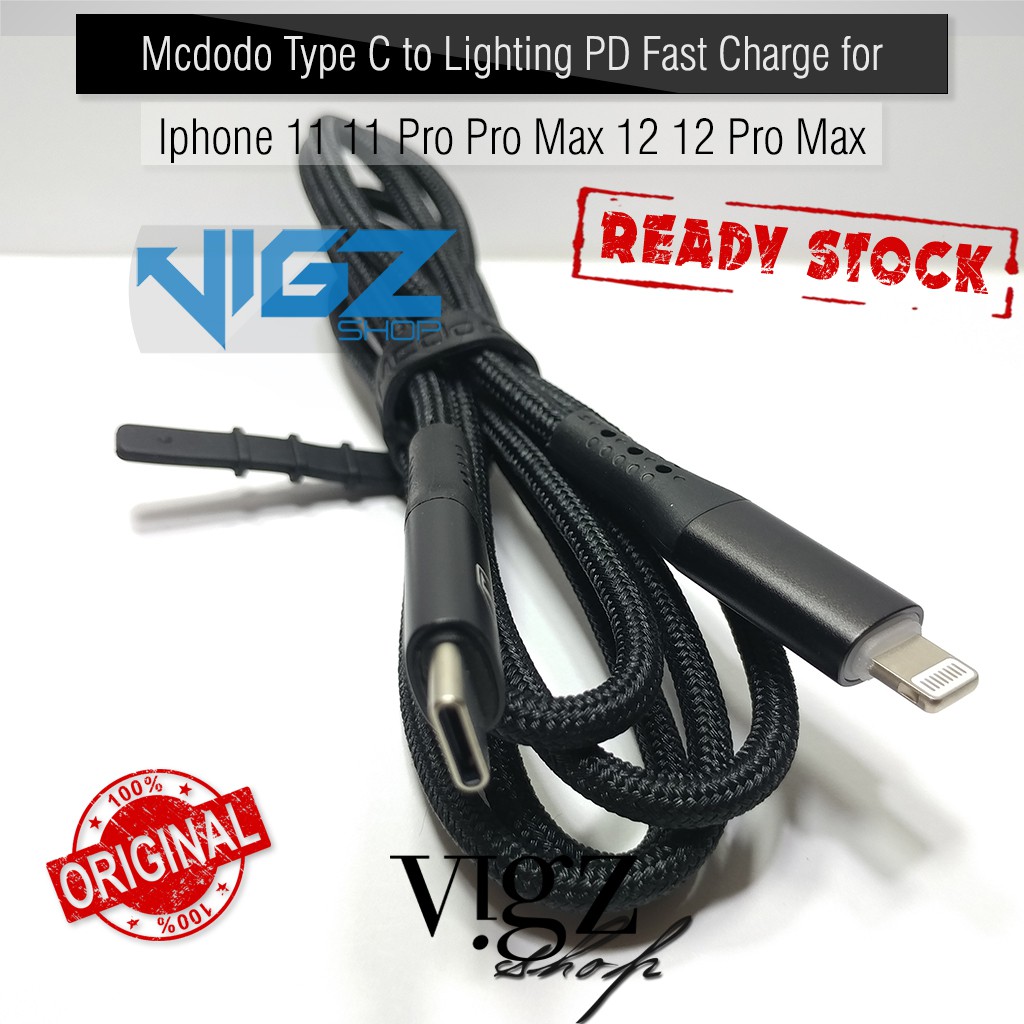 Mcdodo Type C to Lighting PD Auto Power Off Iphone 11 11 Pro Pro Max 12 12 Pro Max 36W