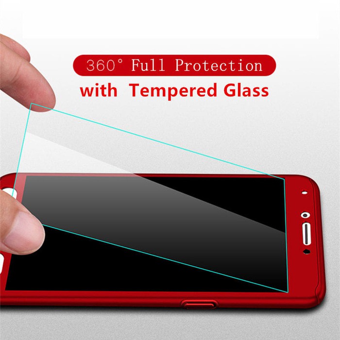 Hardcase Case 360 Oppo F5/ F5 Youth Casing Fullset Free Tempered Glass