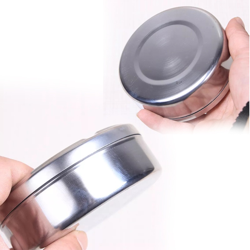 Asbak Tempat Abu Portable Stainless Tahan Karat Dengan Tutup Putar