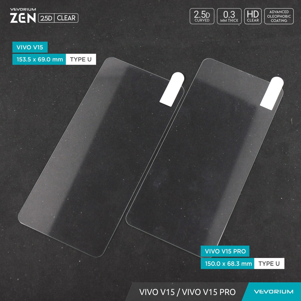 VEVORIUM ZEN 2.5D Clear VIVO V15 VIVO V15 PRO Tempered Glass  Anti Gores Kaca Screen Guard