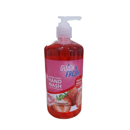 QUICK N FRESH Hand Wash Natural Fresh Strawberry 500ML