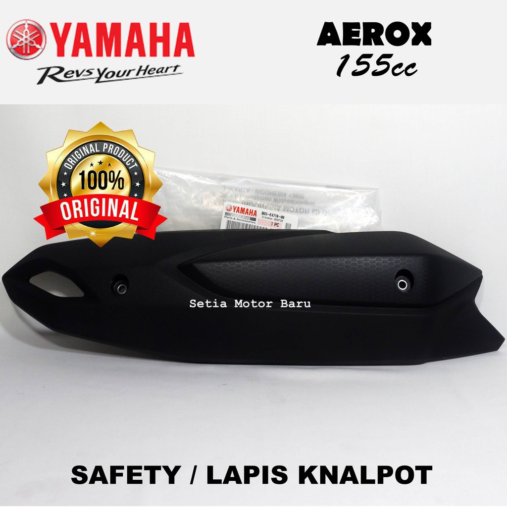 Cover Knalpot Pelindung Tutup Safety Knalpot Aerox Old 155 LEXI Asli Yamaha Ori Ygp