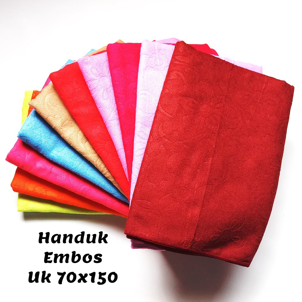 Handuk Polos Embos (Motif Timbul)