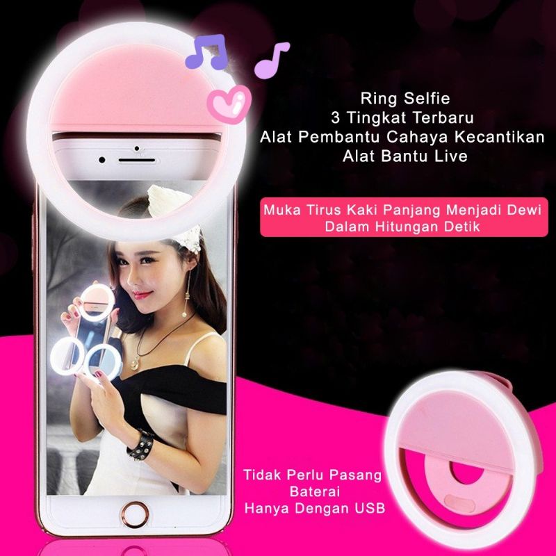 Selfie Ring Light / Lampu Led Selfie / charm eyes / Lampu Selfie