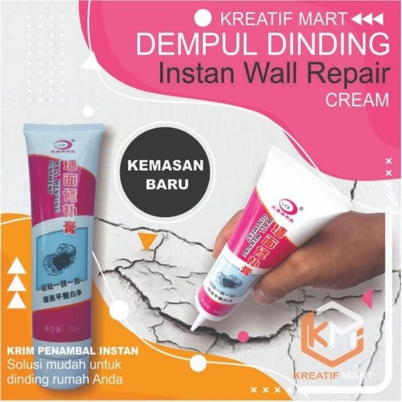 PASTA wall repair krem DEMPUL tembok instan