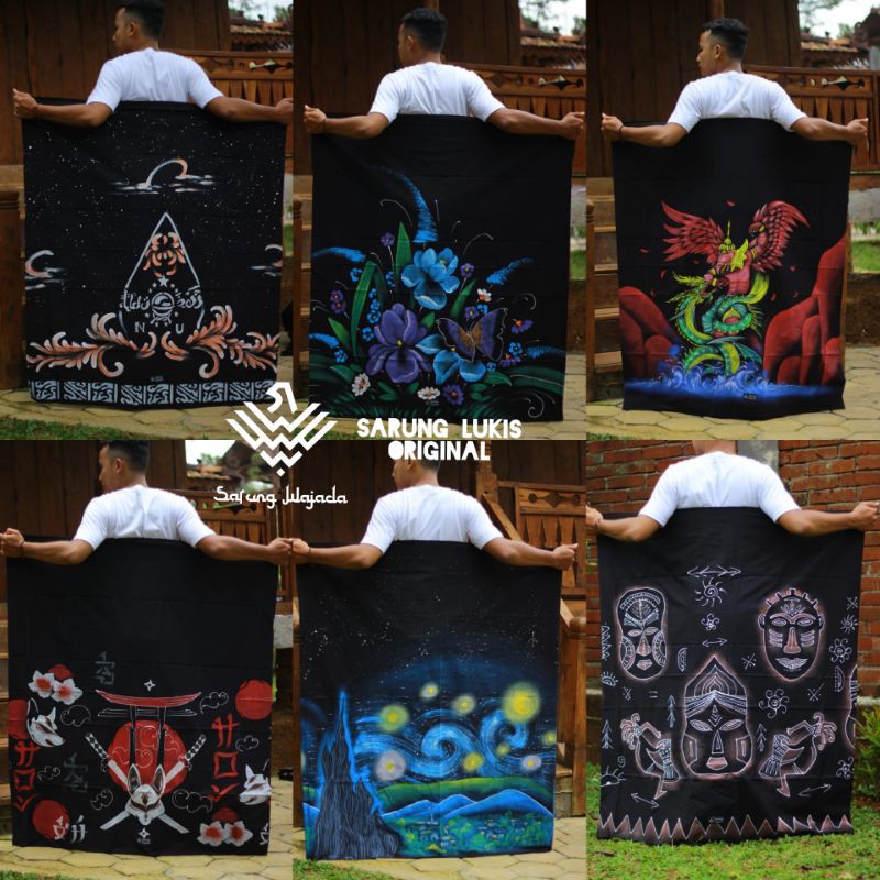 SARUNG LUKIS ORIGINAL / SARUNG BATIK LUKIS / SARUNG KANG SANTRI